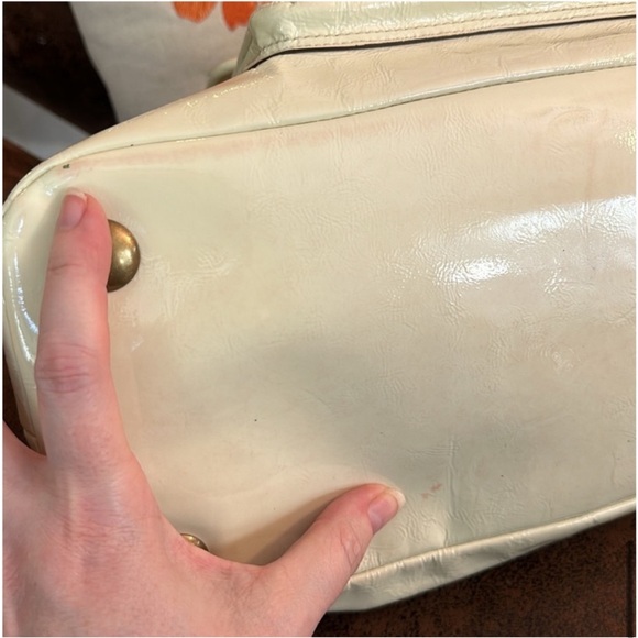 COACH LEGACY LEATHER DOME SATCHEL CROSSBODY BAG TURNLOCK STRAP HANGTAG 12295 EUC - Picture 11 of 16